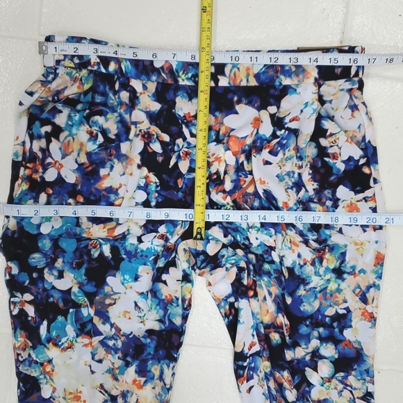 Worthington 3 piece set medium top and pants large soft blazer Iredesa Floral - Picture 13 of 16